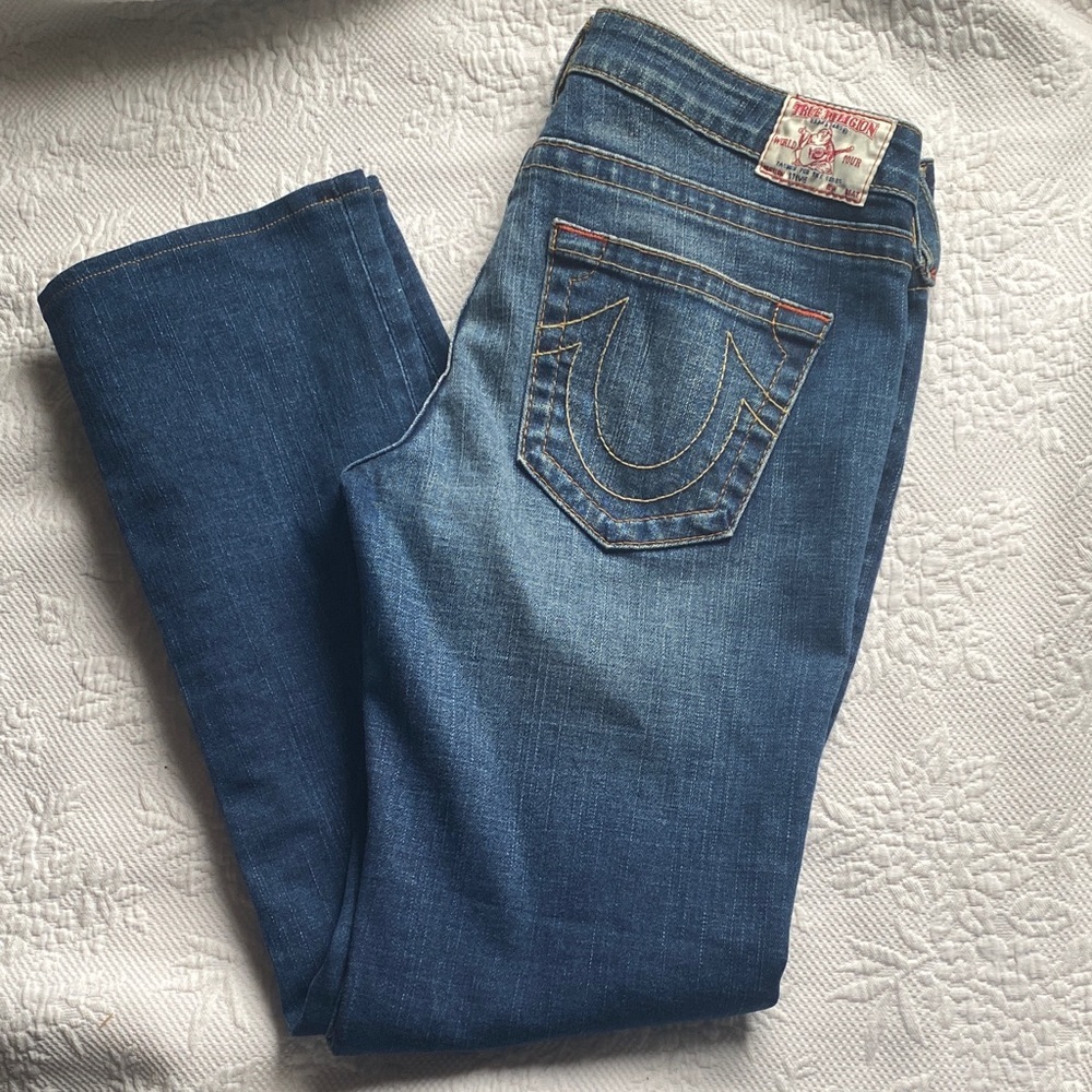 True Religion Women's Medium Blue Bootcut Jeans